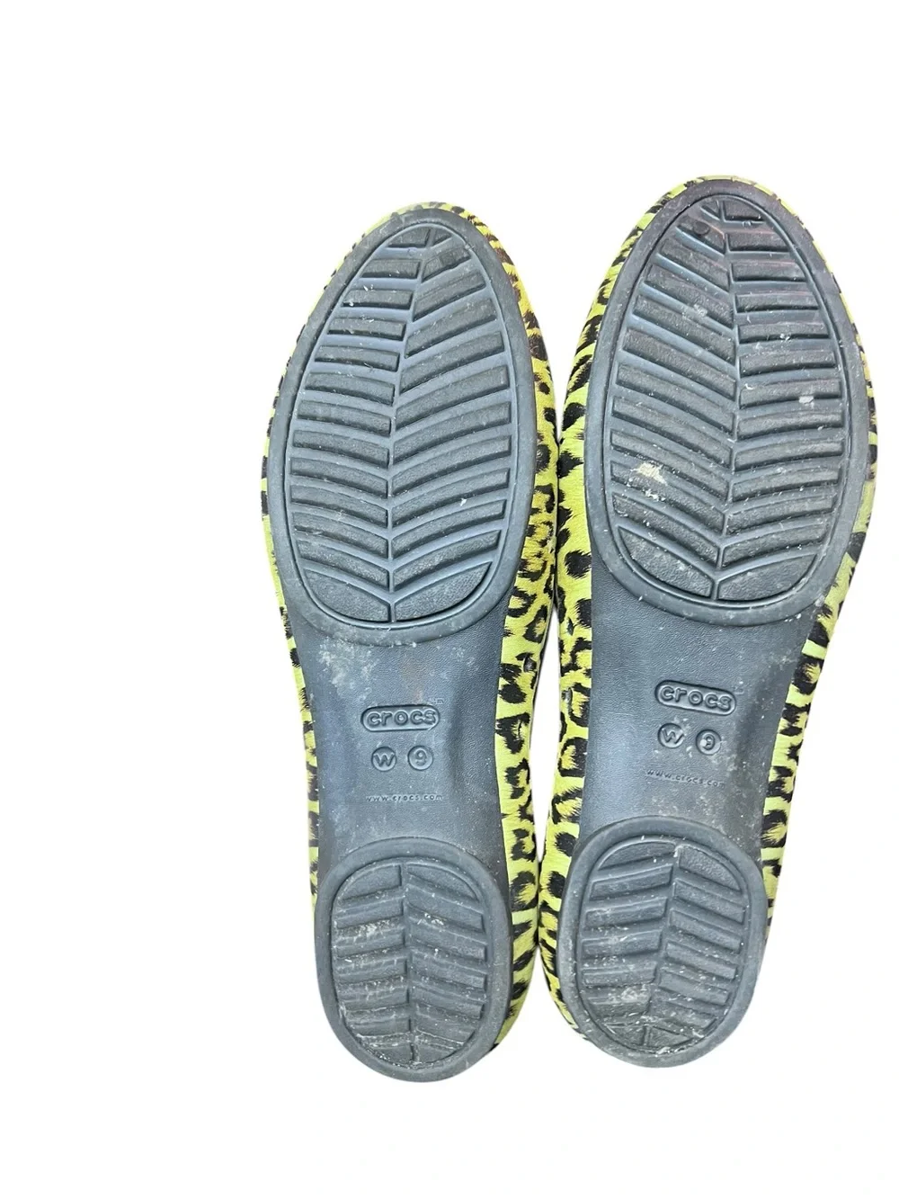 CROCS Lina Leopard print Ballet flats size 9
